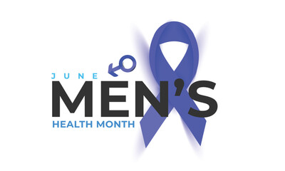 Men's health month. background, banner, card, poster, template. Vector illustration.