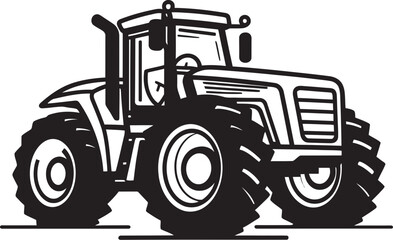 Pixelated Ploughs Traktor Vector Artistry