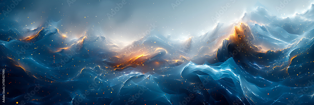 Poster exploring the depths of cybersecurity: a journey through encrypted labyrinths of data