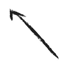 grunge arrow vector. grunge arrow brush.grunge arrow paint. Hand drawn doodle design elements, charcoal or pencil drawn punctuation marks. charcoal grunge arrows. vector illustration