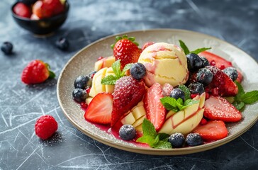 Summer fruit platter