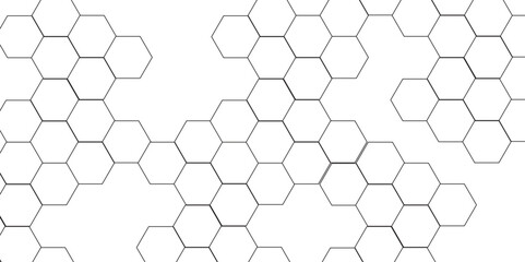 	
Seamless creative geometric Pattern of white hexagon white abstract hexagon wallpaper or background. 3D Futuristic abstract honeycomb mosaic white background. white hexagon geometric texture.