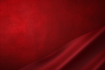 Red background with subtle grain texture for elegant design, top view. Marokee velvet fabric backdrop with space for text or logo