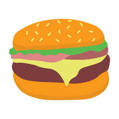 Collection of National Hamburger Day Vector Elements for Templets, Banners, Logos and Other Designs