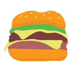 Collection of National Hamburger Day Vector Elements for Templets, Banners, Logos and Other Designs