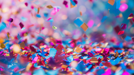 Birthday colorful confetti