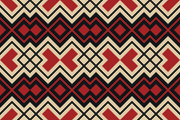 Motif Ikat Paisley Embroidery Background. Ikat Vector Geometric Ethnic Oriental Pattern Traditional. Ikat Aztec Style Abstract Design for Print Texture,fabric,saree,sari,carpet.