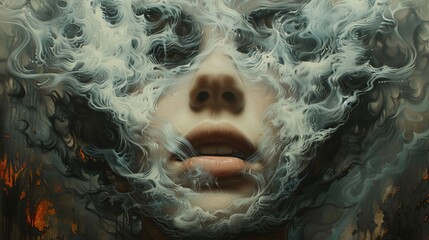 Craft a surreal portrait that challenges perception