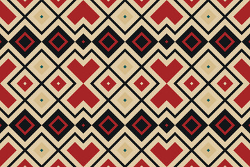 Motif Ikat Floral Paisley Embroidery Background. Ikat Aztec Geometric Ethnic Oriental Pattern traditional.aztec Style Abstract Vector illustration.design Texture,fabric,clothing,wrapping,sarong.