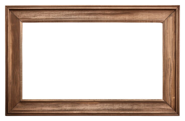 Naklejka premium PNG Wood frame backgrounds rectangle white background