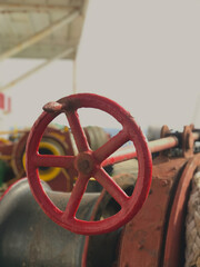 Wheel on the mooring winch