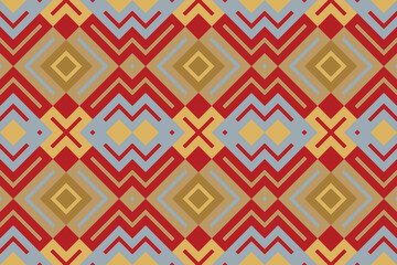 Motif Ikat Floral Paisley Embroidery Background. Ikat Triangle Geometric Ethnic Oriental Pattern Traditional. Ikat Aztec Style Abstract Design for Print Texture,fabric,saree,sari,carpet.