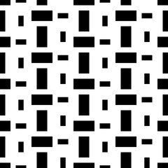 Seamless pattern. Tiles wallpaper. Ethnic motif. Bricks backdrop. Geometric background. Digital paper, textile print, web design, abstract. Blocks illustration. Rectangles ornament. Vector artwork. - 785450217