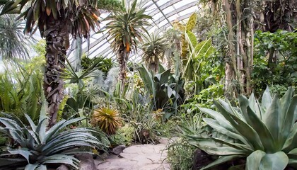 Lush botanical garden