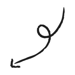 grunge arrow vector. grunge arrow brush.grunge arrow paint. Hand drawn doodle design elements, charcoal or pencil drawn punctuation marks. charcoal grunge arrows. vector illustration