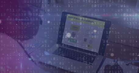 Image of globe over network of connections and background