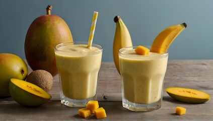 8. Mango-Smoothie
Zutaten

200g Kürbispüree
1 Banane
200 ml Mandelmilch
1 TL Zimt