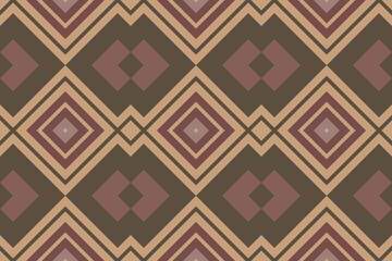 Ikat Floral Paisley Embroidery Background. Ikat Stripes Geometric Ethnic Oriental Pattern traditional.aztec Style Abstract Vector illustration.design for Texture,fabric,clothing,wrapping,sarong.