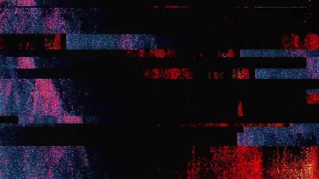 Glitch noise static television VFX. Visual video effects stripes background, CRT tv screen no signal glitch effect
