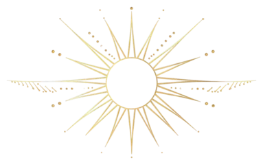 Poster PNG  Gold sun divider ornament art accessories chandelier © Rawpixel.com