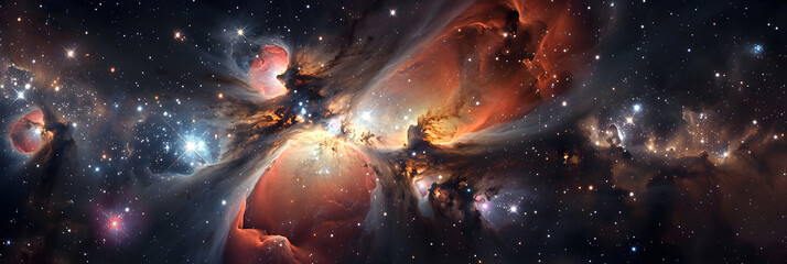 Radiant Depiction of Orion Constellation and Nebula in All Its Celestial Glory