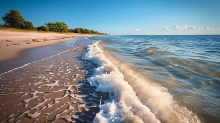 Foto op Plexiglas Sandy beach on Hel Peninsula Baltic sea Pola © Ashley