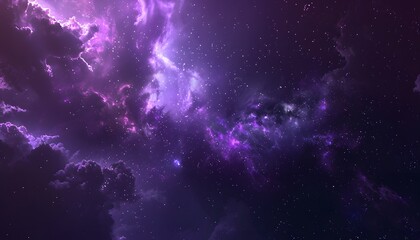 Naklejka premium Modern backdrop, Dark purple galaxy background