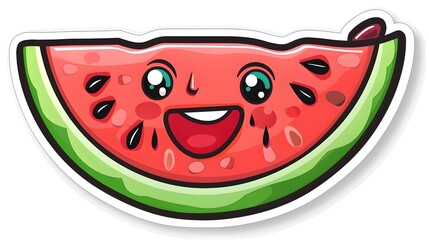 Obraz premium a sticker of a watermelon
