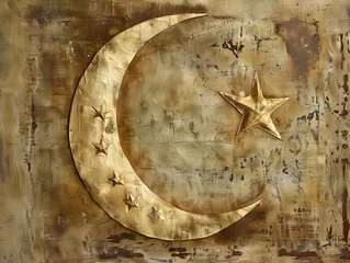 Fotobehang The star and crescent, the history of an ancient symbol © Valentin