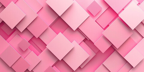 Background is pink. Beautiful wallpaper with rhombuses Ai-generated image