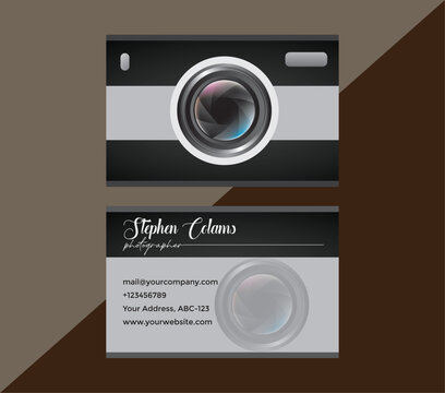 modern photography business card design, personal card, personal photo card design, personal photography business card design