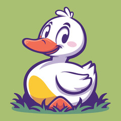 free duck cartoon  vector art work graphics design.eps