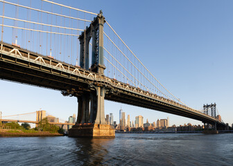 Fototapeta na wymiar Manhattan Bridge from DUMBO
