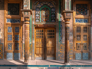 Uighur Traditional Courtyard in Kashgar, Xinjiang_