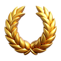 golden emblem icon white background