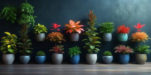 Indoor Tropical Plant with Elegant Vase