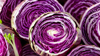 Obraz premium red cabbage background