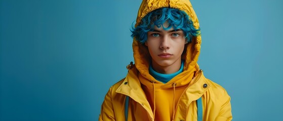 Stylish Virtual Idol with Vibrant Cosplay Flair. Concept Virtual Idol, Stylish, Vibrant Cosplay, Flair