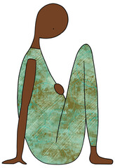 Person sitting on the ground