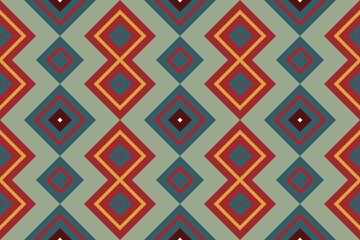 Motif Ikat Seamless Pattern Embroidery Background. Ikat Pattern Geometric Ethnic Oriental Pattern Traditional. Ikat Aztec Style Abstract Design for Print Texture,fabric,saree,sari,carpet.