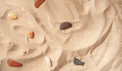 Sand on the beach texture close up