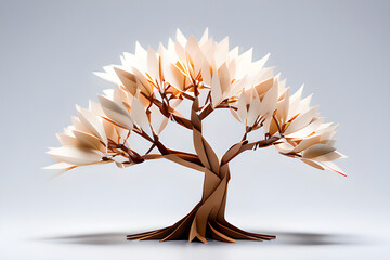 Origami Paper Tree	