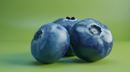 Vibrant Blueberries: Clean and Modern Advertisement Design