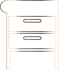 Cabinet for storing things and books design.