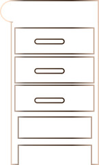 Cabinet for storing things and books design.