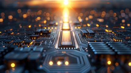 Computer technology  electronic hardware circuit board background for advanced electronic systems