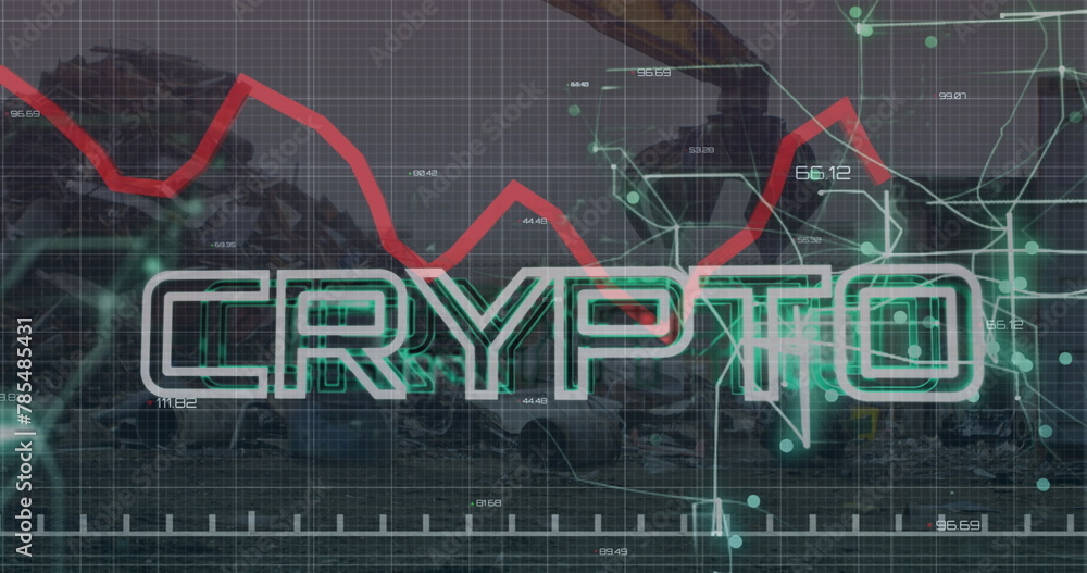 Poster image of level up text and shapes over digital cityscape