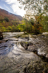 The fast-flowing Afon Glaslyn in the Eryri National Park, Wales