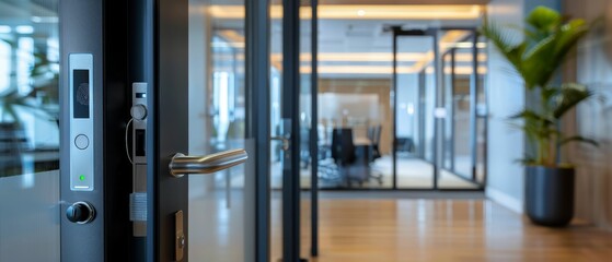 Customizing access levels with fingerprint recognition in a corporate office, selective entry, controlled