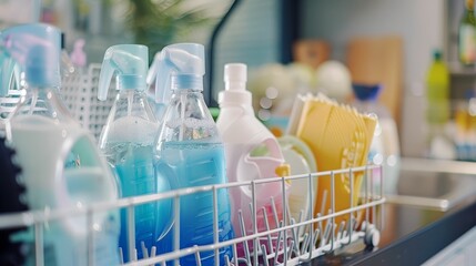 Dishwashing liquid commercials and their impact, marketing, allure, influence - obrazy, fototapety, plakaty